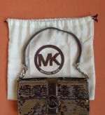 MK Fulton Small Flap- sequin gunmetal